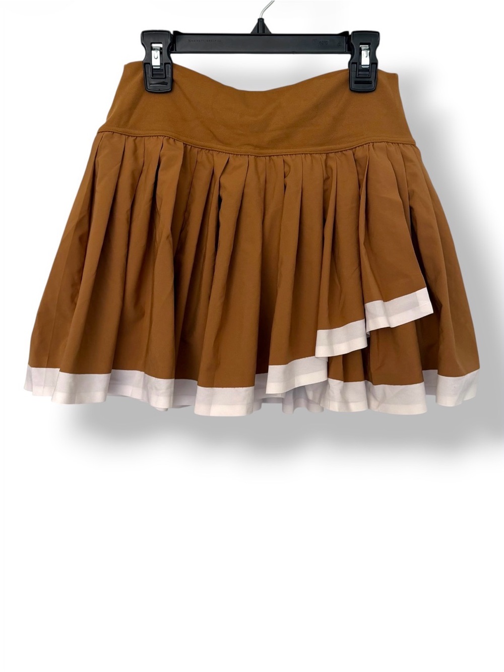 Aerie Offline Pleated Tennis Skirt Brown & White - Picture 2 of 4